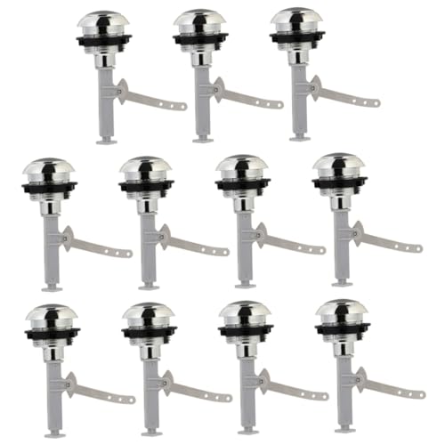 LOORGVEL 12 Stück Teiliges Toilettenspülknopf aus Strapazierfähigem Kunststoff Installieren Verschleißfest Kompatibel mit Meisten Wc Modellen Präzise Spülfunktion für Bad Büro und LOORGVEL 12 Stück Teiliges Toilettenspülknopf aus Strapazierfähigem Kunststoff Installieren Verschleißfest Kompatibel mit Meisten Wc Modellen Präzise Spülfunktion für Bad Büro und von LOORGVEL