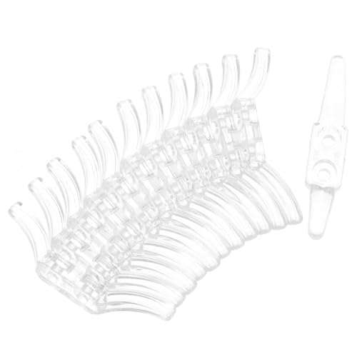 LOORGVEL 12 Stück Teiliges Transparente Jalousie Schnurklemmen aus Robustem Kunststoff Kindersichere Fensterseilhalter mit Unauffälligem Design Vielseitig für Fensterrollos und von LOORGVEL