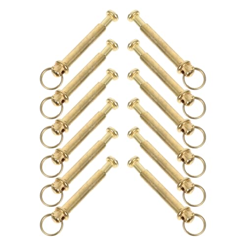 LOORGVEL 12er-set Faltfächerschaftnieten Und -muttern – Metallnieten, Nagelmuttern-reparaturset, Diy-bastelfächer-set, Handgefertigte Befestigungselemente Für Reparatur Und Dekoration von LOORGVEL