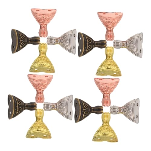 LOORGVEL 16 Stück Teiliges Antike Metallmöbelfüße mit Dekorativen Vintage-mustern Robuste Schrankfüße als Eckenschutz für Holzkisten Stabile Retro Beine für Kommoden und Möbel LOORGVEL 16 Stück Teiliges Antike Metallmöbelfüße mit Dekorativen Vintage-mustern Robuste Schrankfüße als Eckenschutz für Holzkisten Stabile Retro Beine für Kommoden und Möbel von LOORGVEL