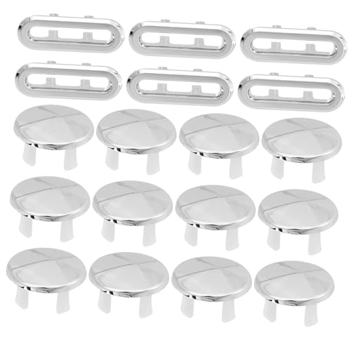 LOORGVEL 18 Stück Teiliges Waschbecken Überlaufring aus Kunststoff Langlebige Überlaufabdeckung für Badezimmer Waschtisch Einfache Installation Praktische Ersatzringe für Waschbeckenablauf LOORGVEL 18 Stück Teiliges Waschbecken Überlaufring aus Kunststoff Langlebige Überlaufabdeckung für Badezimmer Waschtisch Einfache Installation Praktische Ersatzringe für Waschbeckenablauf von LOORGVEL