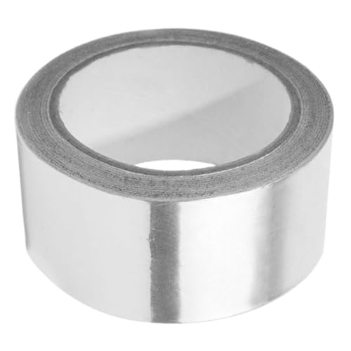 LOORGVEL 1Rolle Aluminiumfolienbandrolle Hitzebeständiges Metallband zur Isolierung und Abdichtung Selbstklebendes Aluminiumklebeband für Rohrisolierung Zuverlässige LOORGVEL 1Rolle Aluminiumfolienbandrolle Hitzebeständiges Metallband zur Isolierung und Abdichtung Selbstklebendes Aluminiumklebeband für Rohrisolierung Zuverlässige von LOORGVEL
