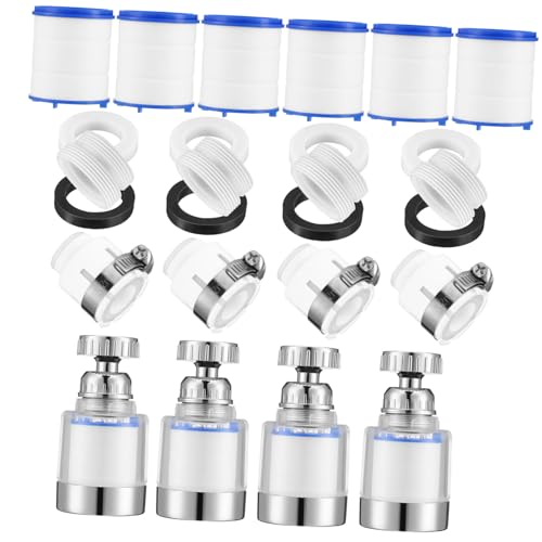 LOORGVEL 1Satz Spritzwasserhahn Wasserfilter mit Kurzen Filterelementen und Universellen Anschlüssen Effiziente Wasserfiltration für Badezimmer Verbessert von LOORGVEL