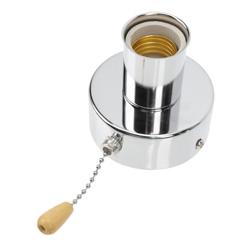 LOORGVEL 1satz Pull Chain Wandlampe Fassung Wandlicht Zubehör Mit Chromperlenkette Deckenlampe Und Lamphalter Für Eleganten Wohnstil Einfach Zu Bedienen von LOORGVEL