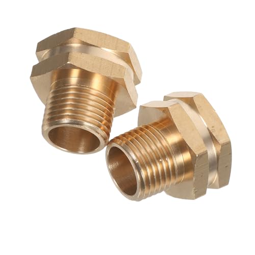 LOORGVEL 2 Gartenschlauchadapter: 3/4 Zoll Ght-buchse Auf 1/2 Zoll Npt-stecker, Auslaufsichere Messing-schlauchverschraubung – Rohrverbinder Für Gartenreinigungsaufgaben LOORGVEL 2 Gartenschlauchadapter: 3/4 Zoll Ght-buchse Auf 1/2 Zoll Npt-stecker, Auslaufsichere Messing-schlauchverschraubung – Rohrverbinder Für Gartenreinigungsaufgaben von LOORGVEL