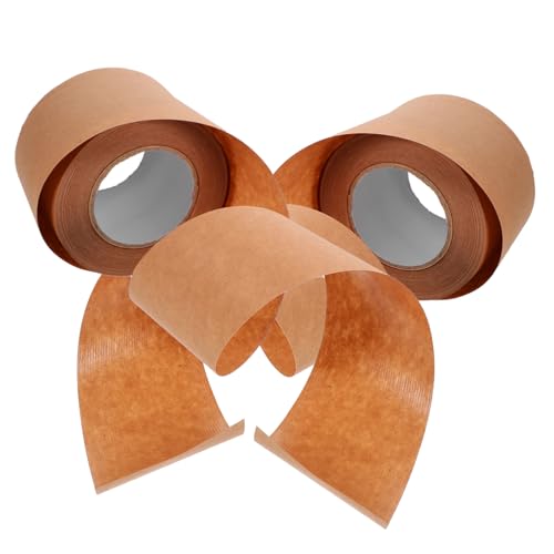 LOORGVEL 2 Rollen Verstärktes Kraftpapier Klebeband Versand Verpackungsband Wasserklebend Hohe Haftkraft Mehrzweck Packband für Kartons DIY und Umzug LOORGVEL 2 Rollen Verstärktes Kraftpapier Klebeband Versand Verpackungsband Wasserklebend Hohe Haftkraft Mehrzweck Packband für Kartons DIY und Umzug von LOORGVEL