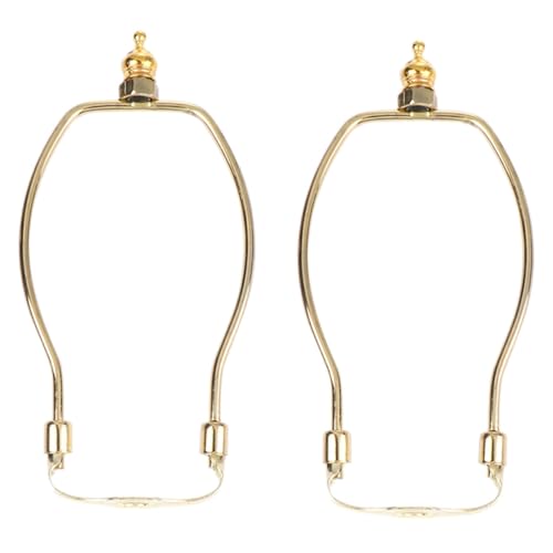 LOORGVEL 2 Sätze Lampenharfen Lampenschirmhalter aus Verchromtem Langlebiger Halter für Tisch Stehlampen Stabiler Lampenschirmträger mit Elegantem Finish Einfach zu Montieren von LOORGVEL