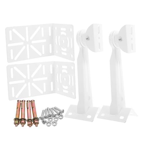 LOORGVEL 2 Sätze Überwachungsbügel Universal Dome Camera Mount Dome -Überwachungskamera -Unterstützung Erweiterungsunterstützung für Kameras Überwachungskameras Wandhalterung Stahl Weiß von LOORGVEL