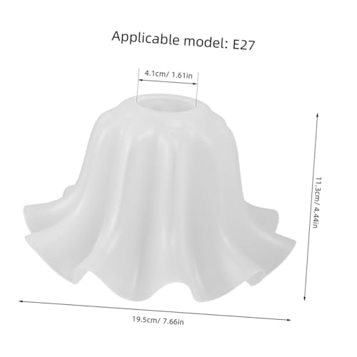 LOORGVEL 2 Stück Acryl Lampenschirm Blütenform Ersatzschirm für Deckenleuchte Wandleuchte Stehlampe Weiß Robust und Verformungsresistent Für Esszimmer Wohnzimmer Schlafzimmer LOORGVEL 2 Stück Acryl Lampenschirm Blütenform Ersatzschirm für Deckenleuchte Wandleuchte Stehlampe Weiß Robust und Verformungsresistent Für Esszimmer Wohnzimmer Schlafzimmer von LOORGVEL