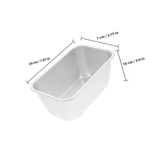 LOORGVEL 2 Stück Aluminiumlegierung Brotbackform Kastenform Toastbrot Backform Wiederverwendbar Rostfrei Hohe Wärmeleitung Für Kuchen Laibform Haushalt Bäckerei von LOORGVEL