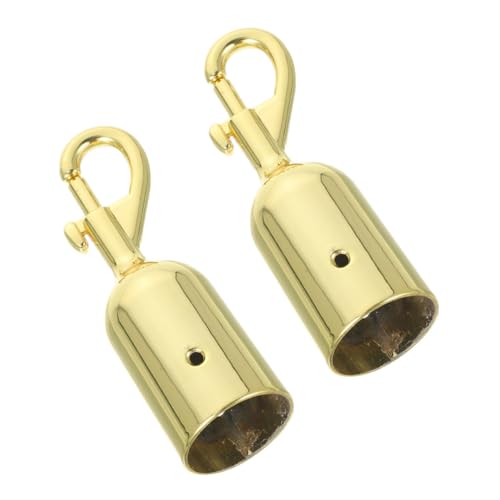 LOORGVEL 2 Stück Aluminiumlegierung Seilendstopper mit Selbstschließendem Haken Robuste Metallhaken für Absperrseile an Pfosten Langlebig Vielseitig Einsetzbar für Outdoor Schutz und von LOORGVEL