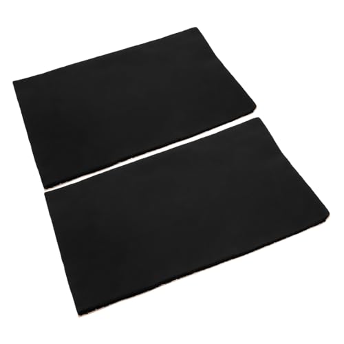 LOORGVEL 2 Stück Auto Schalldämmmatte Butyl Gummi Vibration Dämpfungspad Geräuschisolierung Baumwollmatte für Motorhaube Tür Dach Langlebig Schallabsorbierend von LOORGVEL