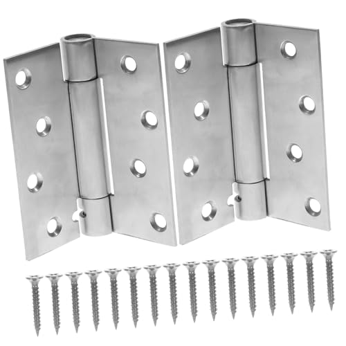 LOORGVEL 2 Stück Automatische Türscharniere Selbstschließend Einstellbar Geräuschlos Robust für Türschließer Teiliges von LOORGVEL