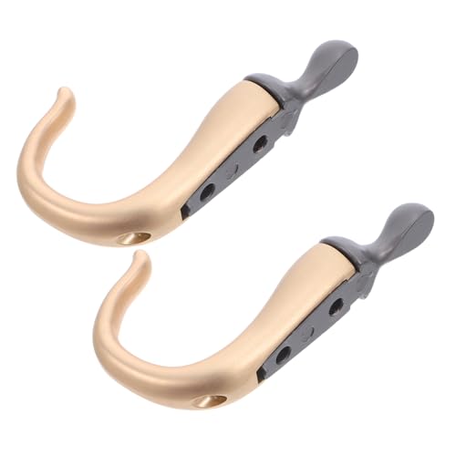 LOORGVEL 2 Stück Chili-form Wandhaken aus Zinklegierung Stabile Garderoben Handtuchhaken Dekorative Schlüsselhalter für Badezimmer Küche Tür Schlafzimmer Goldfarben von LOORGVEL