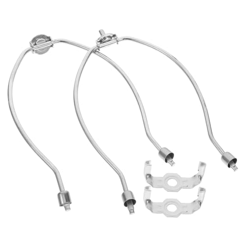 LOORGVEL 2 Stück Chromfarbener Lampenharfenhalter Stabiles Hornhalter Tisch Stehlampen Leichter Metallrahmen mit Polierter Oberfläche Lampenschirmhalterung für Leichte Schirme LOORGVEL 2 Stück Chromfarbener Lampenharfenhalter Stabiles Hornhalter Tisch Stehlampen Leichter Metallrahmen mit Polierter Oberfläche Lampenschirmhalterung für Leichte Schirme von LOORGVEL