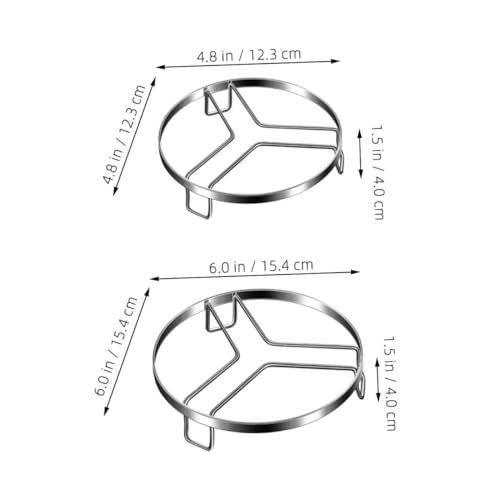 LOORGVEL 2 Stück Dampfgarer Einsatz mit Bein Ständer Stabiles und Vielseitiges Steaming Rack für Verschiedene Töpfe Hitzebeständig und Leicht zu Reinigen als Küchen Dampfeinsatz und von LOORGVEL