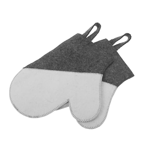LOORGVEL 2 Stück Dicke Filz Sauna Handschuhe für Erwachsene Hitzebeständig und Isolierend Atmungsaktiv und Langlebig Vielseitig für Sauna Dampfbad Spa Komfortabler Schutz bei Hohen LOORGVEL 2 Stück Dicke Filz Sauna Handschuhe für Erwachsene Hitzebeständig und Isolierend Atmungsaktiv und Langlebig Vielseitig für Sauna Dampfbad Spa Komfortabler Schutz bei Hohen von LOORGVEL