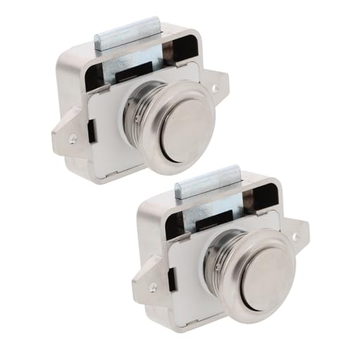 LOORGVEL 2 Stück Doppelpacks Druckknopf Verriegelung für Rv Schrank und Schublade Robuster Türverschluss Einfache Installation für Wohnmobile und Boote LOORGVEL 2 Stück Doppelpacks Druckknopf Verriegelung für Rv Schrank und Schublade Robuster Türverschluss Einfache Installation für Wohnmobile und Boote von LOORGVEL