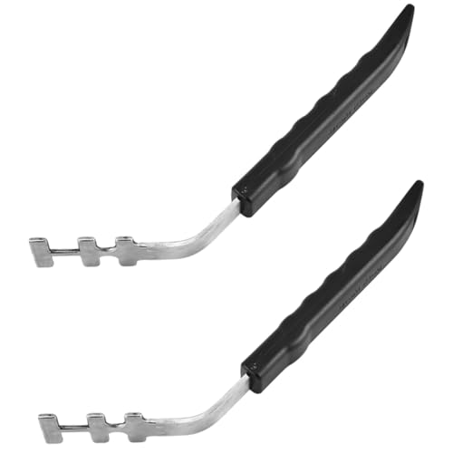 LOORGVEL 2 Stück Edelstahl Grillrost Hebewerkzeug Hitzebeständig Bbq Grillrost Greifer für Outdoor Camping Garten Vielseitig und Langlebig von LOORGVEL