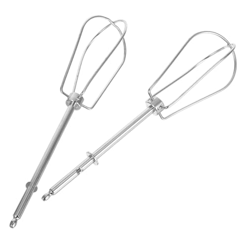 LOORGVEL 2 Stück Edelstahl Handmixer Rührbesen Ersatz Robuste Drahtquirl Aufsätze für Effizientes Mischen Kompatibel mit Bohrmaschine Vielseitige Küchenmaschine Zubehör für von LOORGVEL