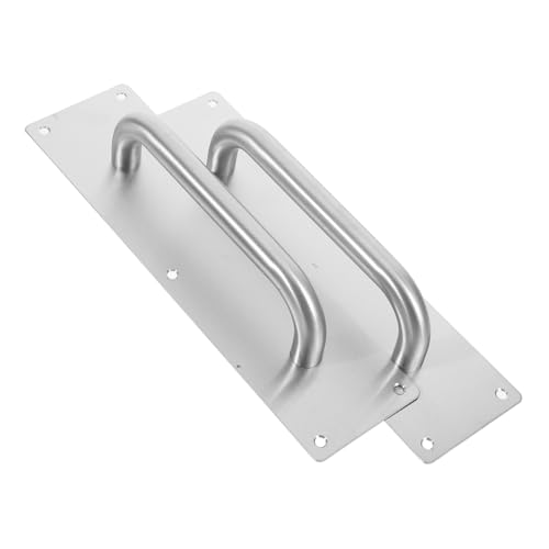 LOORGVEL 2 Stück Edelstahl Quadratischer Türgriff Robust für Schiebetüren Scheunentore Möbel Vielseitig Modernes Design Langlebig von LOORGVEL