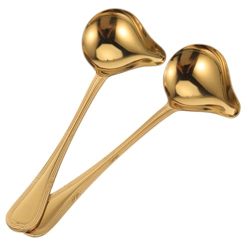 LOORGVEL 2 Stück Edelstahl Soßenlöffel mit Entölungsfunktion Duckbill Design für Fettarmes Kochen Küchenutensil Langlebig Spülmaschinengeeignet für Hot Pot und Suppen LOORGVEL 2 Stück Edelstahl Soßenlöffel mit Entölungsfunktion Duckbill Design für Fettarmes Kochen Küchenutensil Langlebig Spülmaschinengeeignet für Hot Pot und Suppen von LOORGVEL