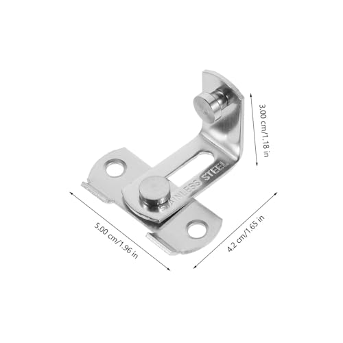 LOORGVEL 2 Stück Edelstahl Tür Riegelschloss Hasp Schloss Rostfrei Sicher Vielseitig für Schlafzimmer Garage Bad Küche Büro Schnelle Montage Langlebig LOORGVEL 2 Stück Edelstahl Tür Riegelschloss Hasp Schloss Rostfrei Sicher Vielseitig für Schlafzimmer Garage Bad Küche Büro Schnelle Montage Langlebig von LOORGVEL