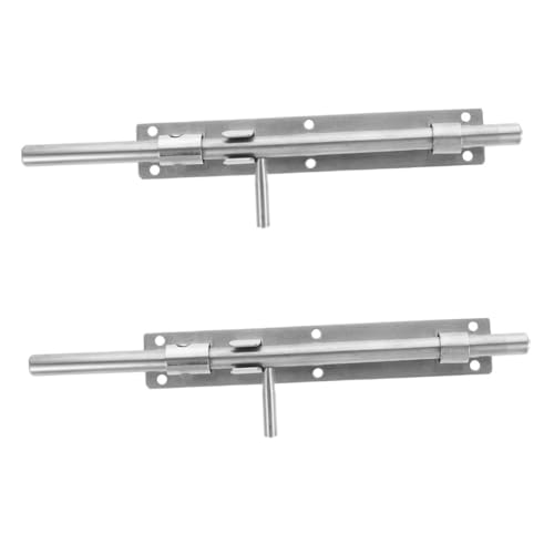 LOORGVEL 2 Stück Edelstahl Türschloss Robuster Schiebelatch Riegel Verschleißfest Langlebig für Holztüren Zäune Innen Außentüren Sicherheitsverstärkter Türverriegelungsschutz LOORGVEL 2 Stück Edelstahl Türschloss Robuster Schiebelatch Riegel Verschleißfest Langlebig für Holztüren Zäune Innen Außentüren Sicherheitsverstärkter Türverriegelungsschutz von LOORGVEL