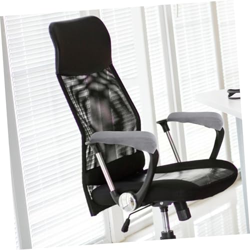 LOORGVEL 2 Stück Ergonomische Armlehnenpolster Dicke Bürostuhl Armpolster mit Hoher Elastizität Höhenverstellbare Ellbogenkissen für Gaming und Büro Kompatibel mit Computer Drehstühlen von LOORGVEL
