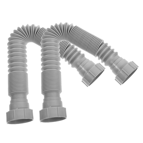 LOORGVEL 2 Stück Flexibler Ablaufschlauch für Waschbecken Verstellbare Erweiterbare Abflussrohre für Spülen und Waschbecken Langlebiges Hochpräzises Design von LOORGVEL