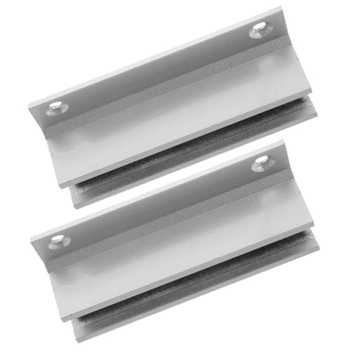 LOORGVEL 2 Stück Glas Duschschiebetür Bodenführung Rostfreie Dusche Türschiene Führung Stabile Glas Schiebetür Stopper Einfach zu Montierende Untere Türführung für Badezimmer von LOORGVEL