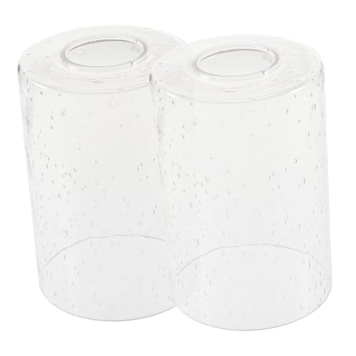 LOORGVEL 2 Stück Glas Lampenschirme Ersatz Lampenschirm für Wandleuchten Kronleuchter Wohnzimmer Schlafzimmer Hotel Robust und Einfach zu Montieren von LOORGVEL