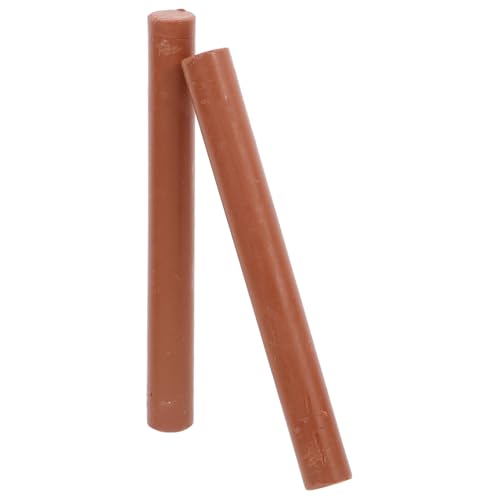 LOORGVEL 2 Stück Holzreparatur Wachsmalstifte mit Spachtel Möbelkorrekturstifte für Kratzer und Schrammen Holzoberflächen Wie Tischen Schränken und Böden Professionelle Langlebige von LOORGVEL