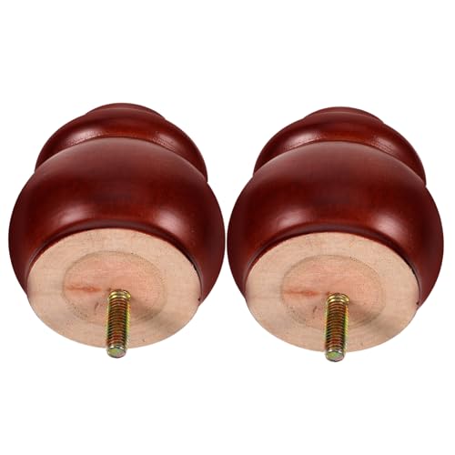 LOORGVEL 2 Stück Kleine Möbelbeine aus Unbehandeltem Massivholz Stabile Sofabeine Ersatzfüße für Tv schränke Kommoden und Couchtische Hohe Schraubfüße in Rotholzoptik LOORGVEL 2 Stück Kleine Möbelbeine aus Unbehandeltem Massivholz Stabile Sofabeine Ersatzfüße für Tv schränke Kommoden und Couchtische Hohe Schraubfüße in Rotholzoptik von LOORGVEL