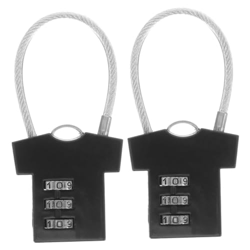 LOORGVEL 2 Stück Kompaktes Zahlenschloss mit Kabel für Koffer und Schrank Leichtes Robustes Vorhängeschloss Einfach Einstellbarer Code für Gepäck Schränke Fahrräder und Fitnessstudio LOORGVEL 2 Stück Kompaktes Zahlenschloss mit Kabel für Koffer und Schrank Leichtes Robustes Vorhängeschloss Einfach Einstellbarer Code für Gepäck Schränke Fahrräder und Fitnessstudio von LOORGVEL