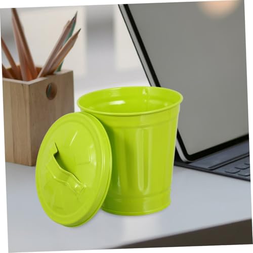 LOORGVEL 2 Stück Kreativer Müllbehälter mit Deckel Tisch Abfalleimer und Blumenvase Kompakt Geruchsdicht Vielseitig als Schreibtisch Mülleimer oder Stiftehalter Grün LOORGVEL 2 Stück Kreativer Müllbehälter mit Deckel Tisch Abfalleimer und Blumenvase Kompakt Geruchsdicht Vielseitig als Schreibtisch Mülleimer oder Stiftehalter Grün von LOORGVEL