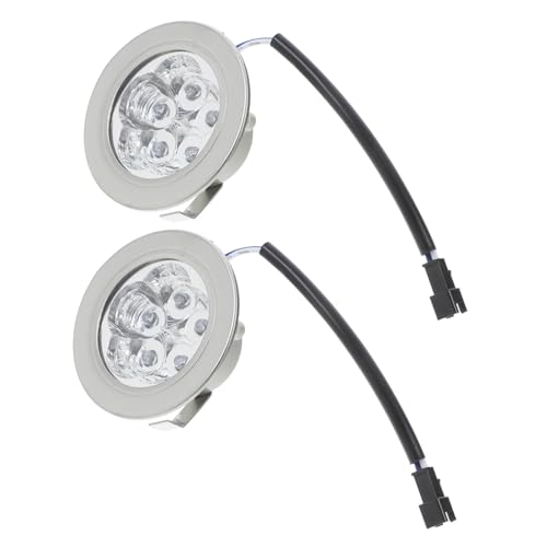 LOORGVEL 2 Stück LED Dunstabzugshauben Lampen Energiesparende Küchengerätebeleuchtung Einfache Installation Hohe Helligkeit Silberne Ersatzbirnen für Kochfeld und Dunstabzugshaube von LOORGVEL