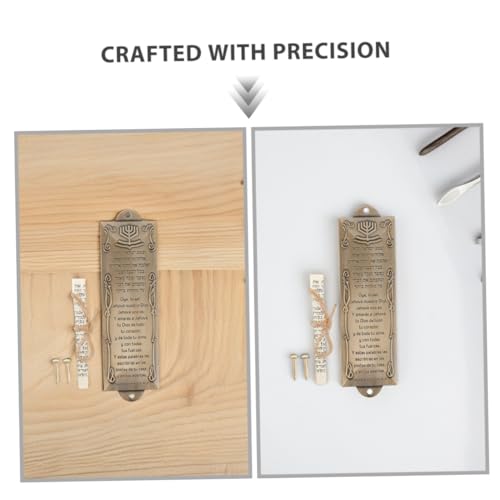 LOORGVEL 2 Stück Mezuzah Türschild aus Langlebiger Legierung mit Schriftrolle Retro Religiöse Dekoration für Tür und Fenster Verarbeitung Wetterfest Kulturerhaltend LOORGVEL 2 Stück Mezuzah Türschild aus Langlebiger Legierung mit Schriftrolle Retro Religiöse Dekoration für Tür und Fenster Verarbeitung Wetterfest Kulturerhaltend von LOORGVEL