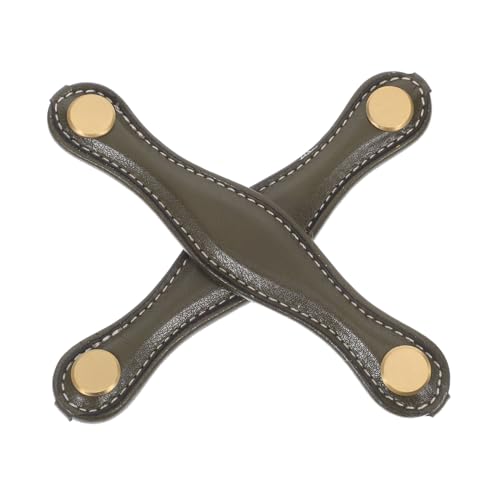 LOORGVEL 2 Stück Moderne PU Schubladenpulls Retro Kabinetthardware für Küche Schlafzimmer Einfache Installation und Eleganter Look von LOORGVEL
