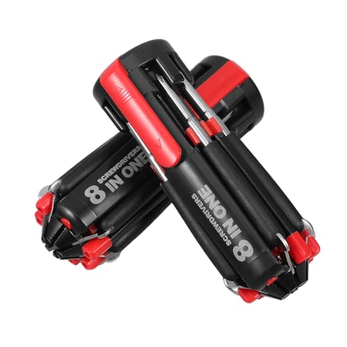 LOORGVEL 2 Stück Multifunktionaler Präzisions Schraubendreher Stift mit LED Licht Mini Reparatur Werkzeugset aus Stahl Tragbar und Langlebig für Brillen Elektronik und Outdoor Einsatz von LOORGVEL