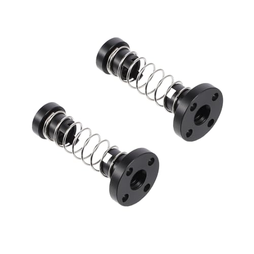 LOORGVEL 2 Stück Pom Anti backlash Mutter mit Federbelastung Steigung Edelstahl Trapezgewindemutter für Drucker und Cnc Langlebig Geräuscharm und Präzise von LOORGVEL