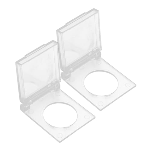 LOORGVEL 2 Stück Push Stop Button Cover Schutzabdeckung Versiegelt Staubdicht Geeignet für Rhinestone Painting Light Pads Verhindert Versehentliches Ausschalten Einfache Montage mit von LOORGVEL
