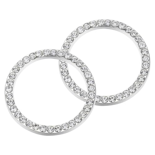 LOORGVEL 2 Stück Push To Start Button Cover Strass Start Stop Dekoring Auto Innenraum Deko Schnellmontage Kompatibel für Viele Modelle Eleganter Startknopf Schmuck Ring LOORGVEL 2 Stück Push To Start Button Cover Strass Start Stop Dekoring Auto Innenraum Deko Schnellmontage Kompatibel für Viele Modelle Eleganter Startknopf Schmuck Ring von LOORGVEL