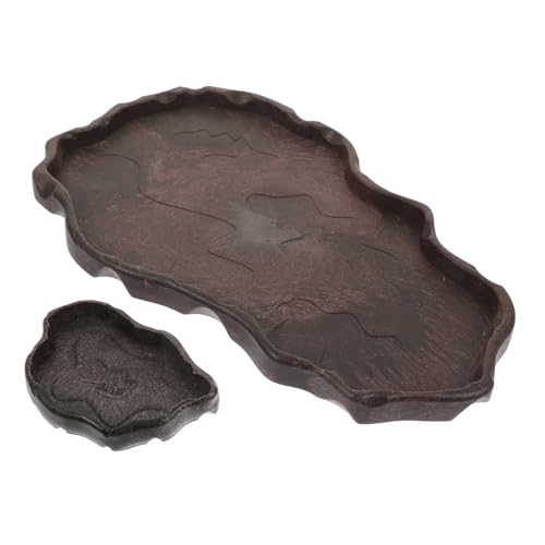 LOORGVEL 2 Stück Resin Reptilien Futterschale in Natürlicher Farbe Stabiles Design mit Kippsicherer Struktur und Auslaufsicherer Kante für Schlangen Eidechsen und Schildkröten Leicht zu LOORGVEL 2 Stück Resin Reptilien Futterschale in Natürlicher Farbe Stabiles Design mit Kippsicherer Struktur und Auslaufsicherer Kante für Schlangen Eidechsen und Schildkröten Leicht zu von LOORGVEL