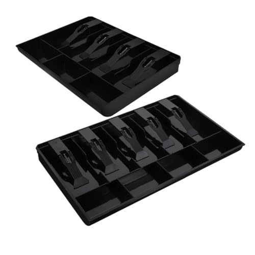 LOORGVEL 2 Stück Robuste Kassenschublade Tablett mit Geldscheinfächern Organizer für Bargeld und Zubehör aus Langlebigem Material Schubladendesign für Effiziente Aufbewahrung Zuhause und LOORGVEL 2 Stück Robuste Kassenschublade Tablett mit Geldscheinfächern Organizer für Bargeld und Zubehör aus Langlebigem Material Schubladendesign für Effiziente Aufbewahrung Zuhause und von LOORGVEL