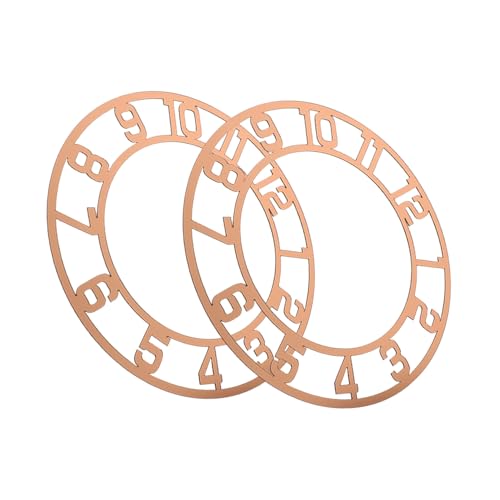 LOORGVEL 2 Stück Runde Uhrzeigerplatte Spiegelnde Ziffernblatt mit Arabischen Zahlen für DIY Harz Uhrgestaltung Kratzfest Leicht zu Reinigen Vielseitig für Wohnzimmer und Hotelbereiche LOORGVEL 2 Stück Runde Uhrzeigerplatte Spiegelnde Ziffernblatt mit Arabischen Zahlen für DIY Harz Uhrgestaltung Kratzfest Leicht zu Reinigen Vielseitig für Wohnzimmer und Hotelbereiche von LOORGVEL