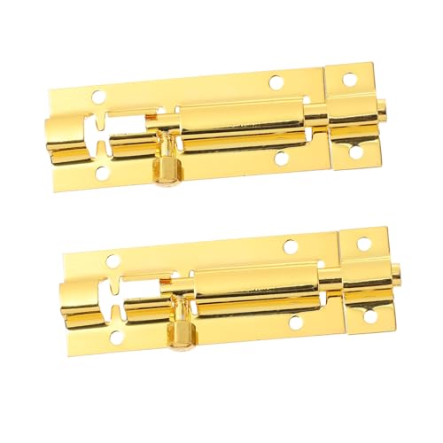 LOORGVEL 2 Stück Schiebetür Riegel mit Diebstahl Funktion für Türen Tore und Schränke Sicherer Schiebeschlossmechanismus für Einfache Handhabung und Montage von LOORGVEL