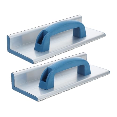LOORGVEL 2 Stück Selbstklebender Kurzer Sandpapierhalter mit Ergonomischem Griff Leichter Aluminium Kunststoff Mix Rutschfester Handgriff für Wände Trockenbau Holz und Metall LOORGVEL 2 Stück Selbstklebender Kurzer Sandpapierhalter mit Ergonomischem Griff Leichter Aluminium Kunststoff Mix Rutschfester Handgriff für Wände Trockenbau Holz und Metall von LOORGVEL