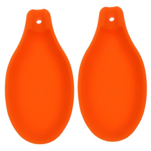 LOORGVEL 2 Stück Silikon Löffelhalter Hitzebeständig Rutschfest Spoon Pad Utensilienablage für Küche Herd Grill Vielseitig Geeignet von LOORGVEL