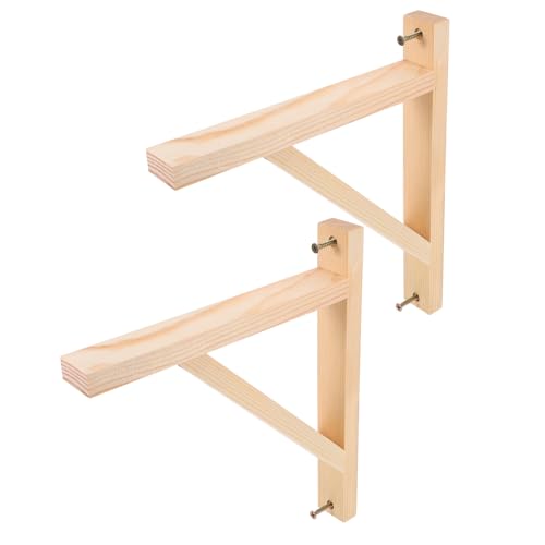 LOORGVEL 2 Stück Stabile Dreieckige Holz Regalhalterungen Wandmontage Regalträger für Küchen Bad Tv Schrank Böden Belastbar Robust Langlebig Einfach zu Montieren LOORGVEL 2 Stück Stabile Dreieckige Holz Regalhalterungen Wandmontage Regalträger für Küchen Bad Tv Schrank Böden Belastbar Robust Langlebig Einfach zu Montieren von LOORGVEL